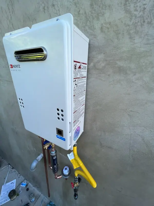 Tankless water heater installation for Central Davis homes